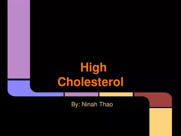 high cholesterol