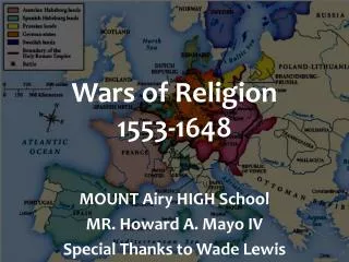 Wars of Religion 1553-1648