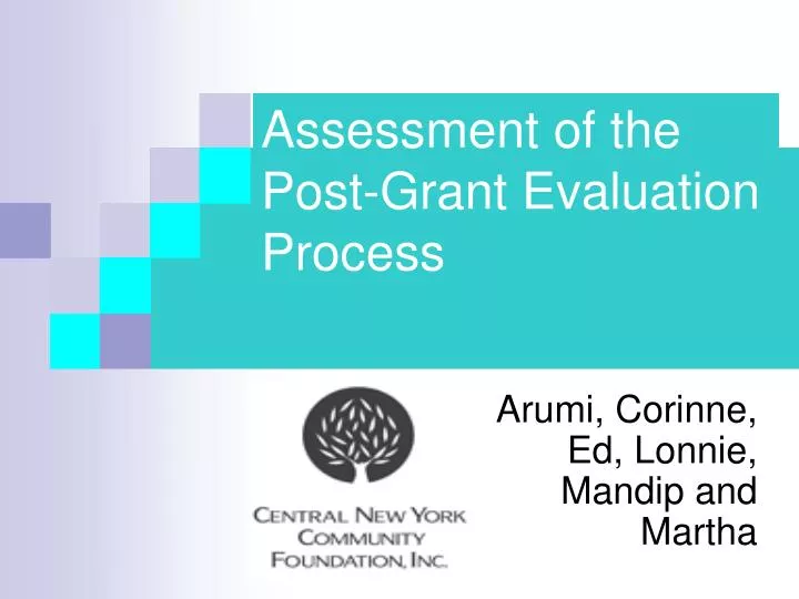 assessment of the post grant evaluation process