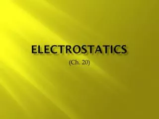 electrostatics