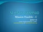 SCIENCE OLYMPIAD - slide 1