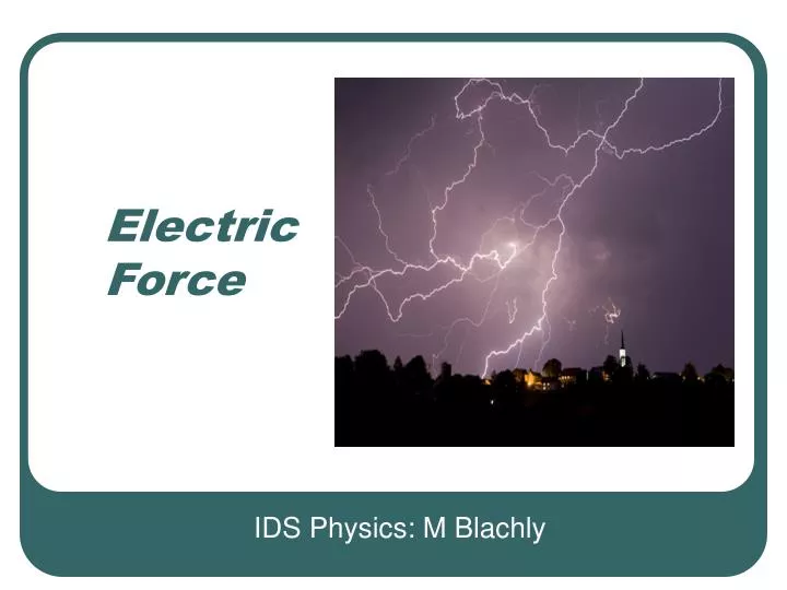 electric force