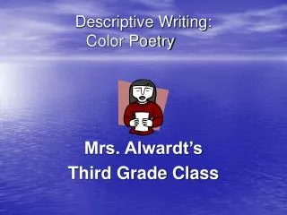 Descriptive Writing: Color Poetry