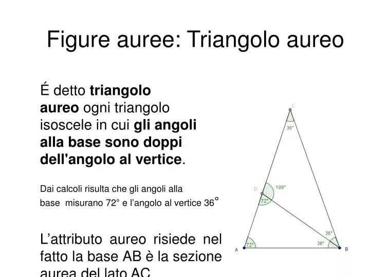 figure auree triangolo aureo