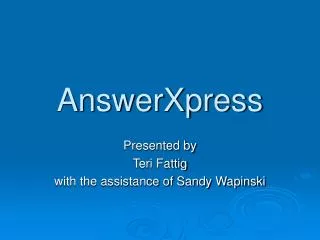 AnswerXpress