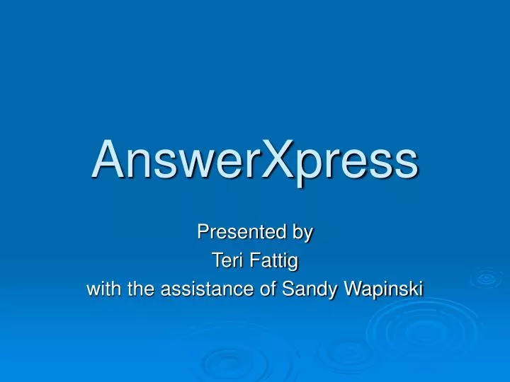 answerxpress