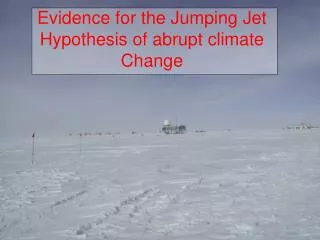Evidence for the Jumping Jet Hypothesis of abrupt climate Change