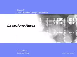 la sezione aurea