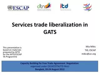 Services trade liberalization in GATS