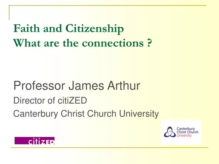 faith and citizenship what are the connections