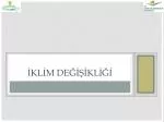 İKLİM DEĞİŞİKLİĞİ - slide 1