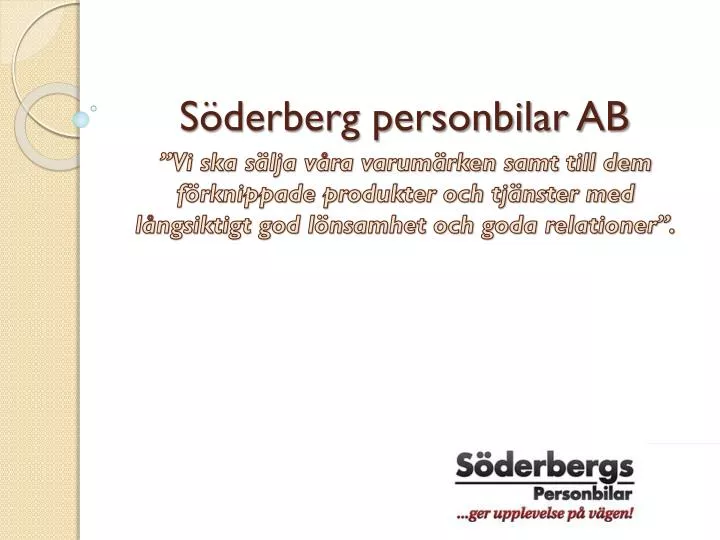 s derberg personbilar ab