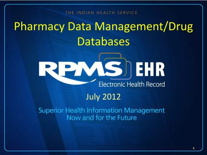 pharmacy data management drug databases