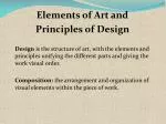Elements of Art and Principles of Design