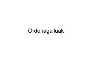 ordenagailuak