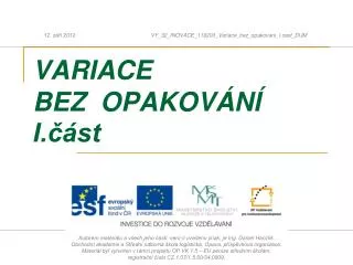 variace bez opakov n i st