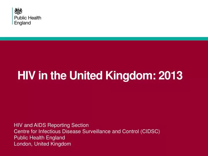 hiv in the united kingdom 2013