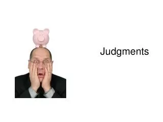 Judgments