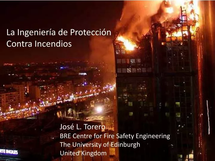 la ingenier a de protecci n contra incendios