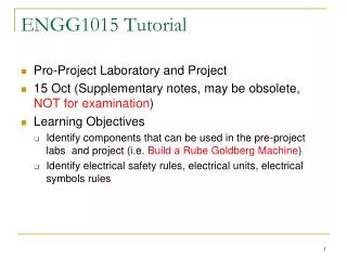 ENGG1015 Tutorial