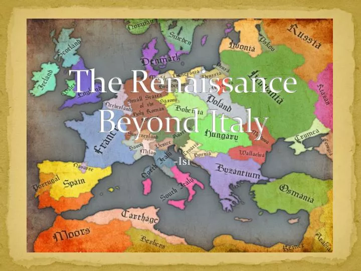 the renaissance beyond italy
