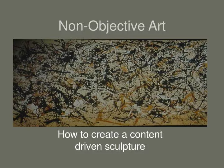 non objective art