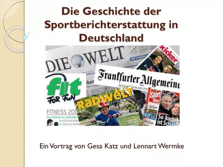 die geschichte der sportberichterstattung in deutschland