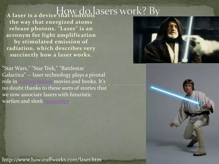 how do lasers work by