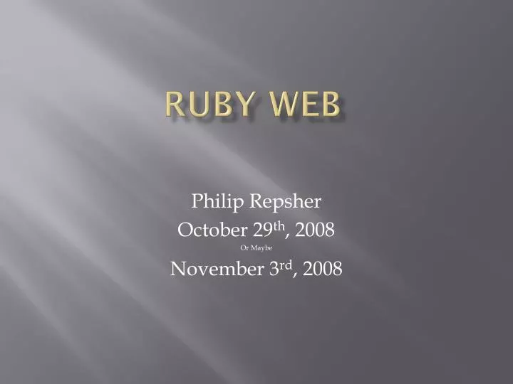 ruby web