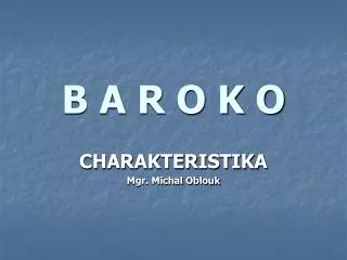 b a r o k o