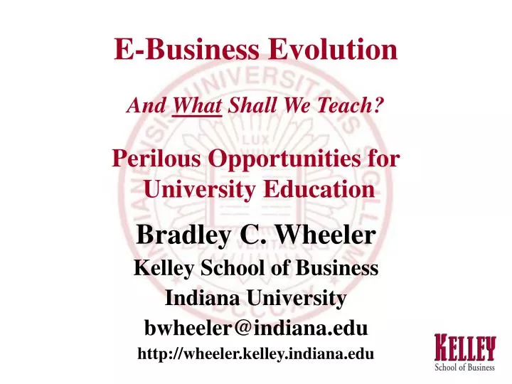 e business evolution and what shall we teach perilous opportunities for university education
