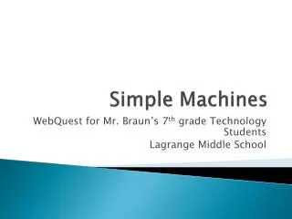 simple machines