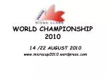 WORLD CHAMPIONSHIP 2010