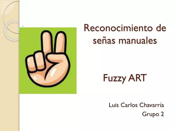 reconocimiento de se as manuales fuzzy art