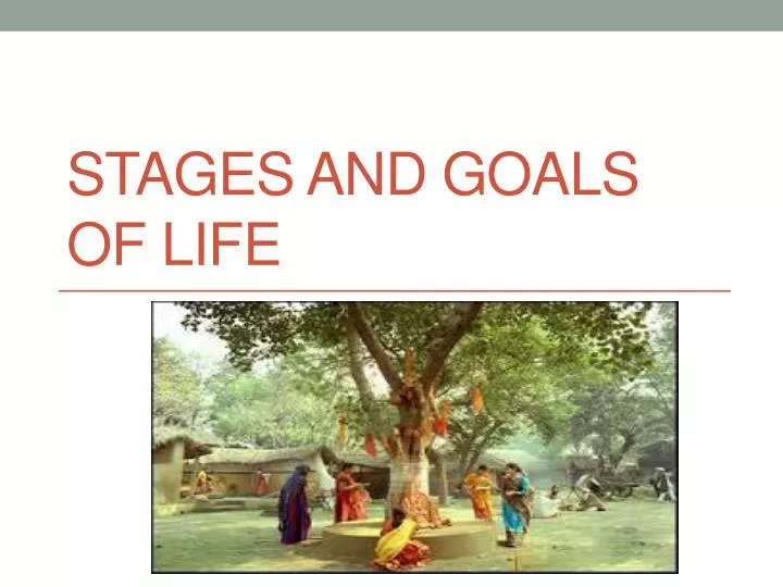 stages and goals of life