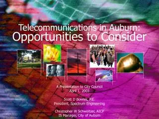 Telecommunications in Auburn: Opportunities to Consider