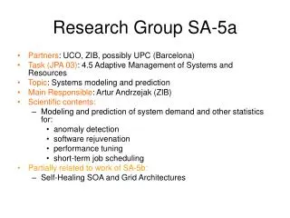 Research Group SA-5a