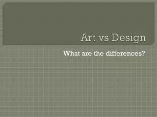 art vs design