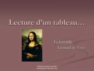 lecture d un tableau