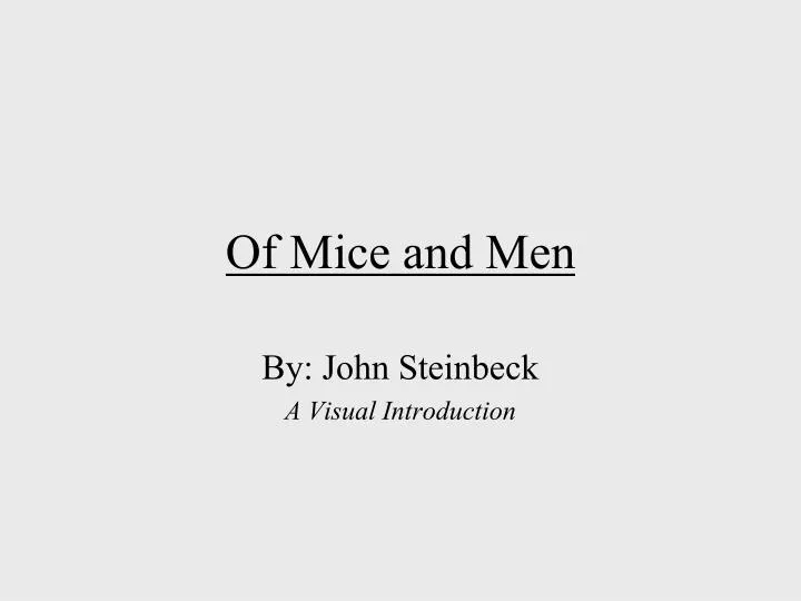 of mice and men