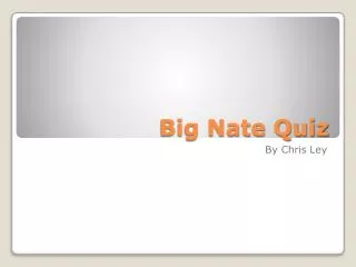 Big Nate Quiz