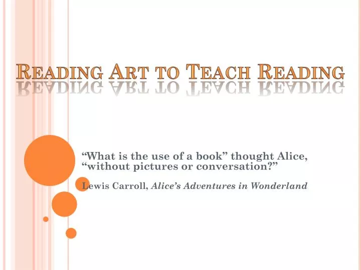 reading art to teach reading