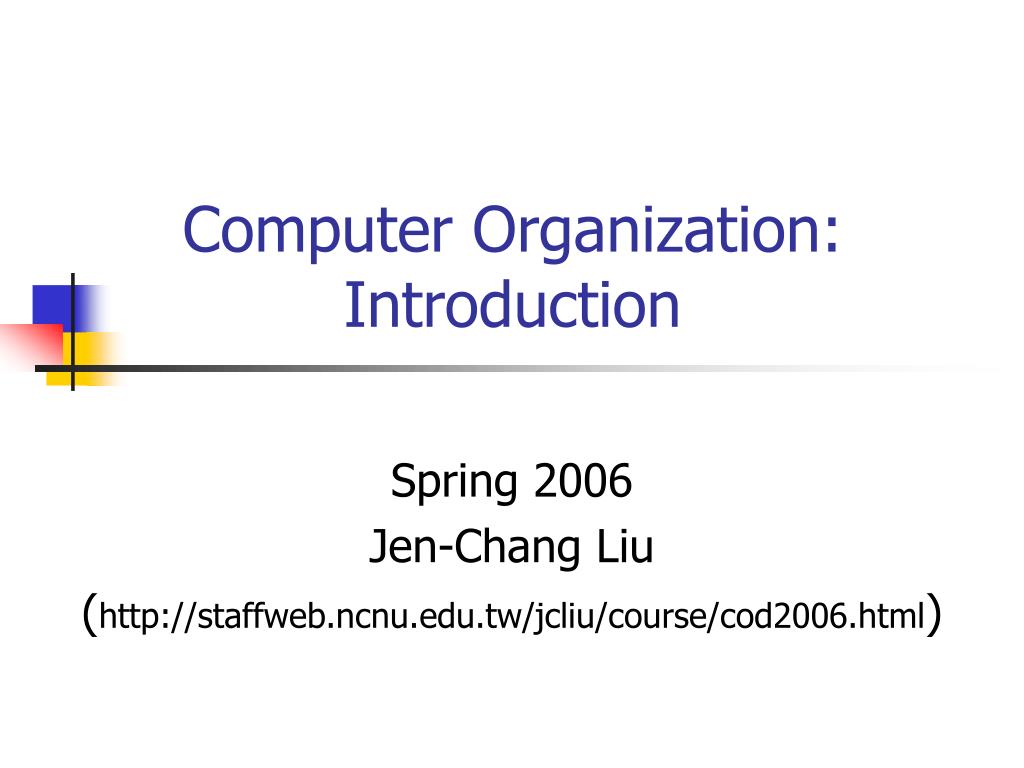 PPT - Computer Organization : Introduction PowerPoint Presentation ...