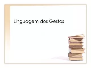 linguagem dos gestos
