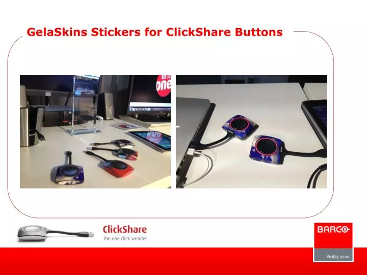 gelaskins stickers for clickshare buttons