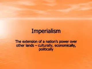 imperialism