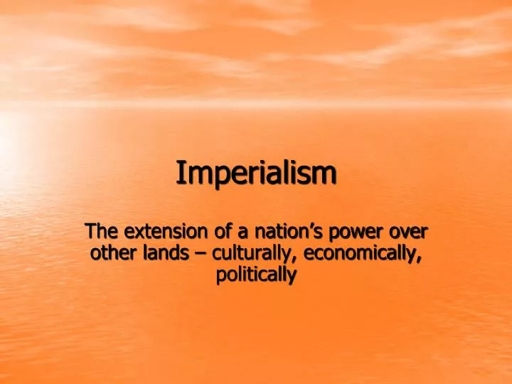 imperialism