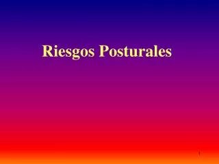riesgos posturales