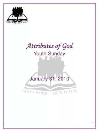 Attributes of God Youth Sunday