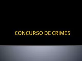 concurso de crimes